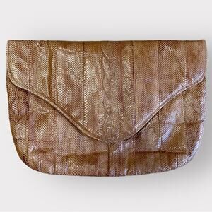 W. A. Thompson & Co. Inc Vintage Envelope Clutch Brown